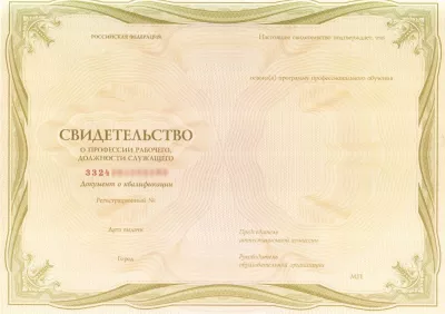 Свидетельство Изготовителя шкал и сеток фотоспособом Свидетельство Изготовителя шкал и сеток фотоспособом